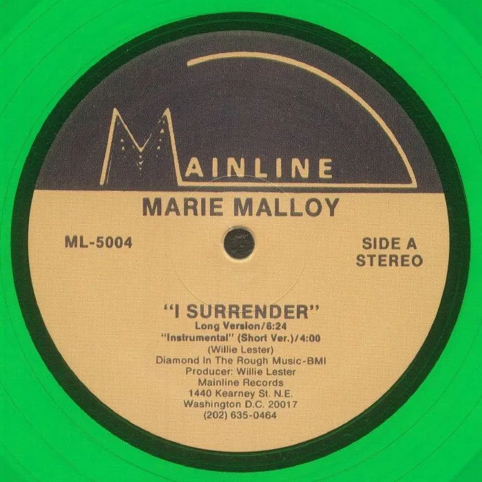 Лицевая сторона обложки — Marie MALLOY — I Surrender (reissue)