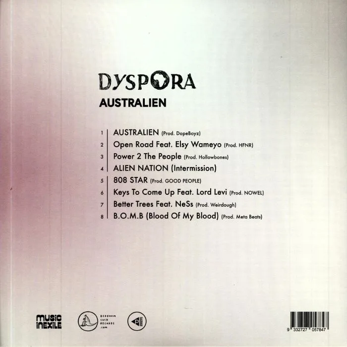 Back cover — DYSPORA — Australien