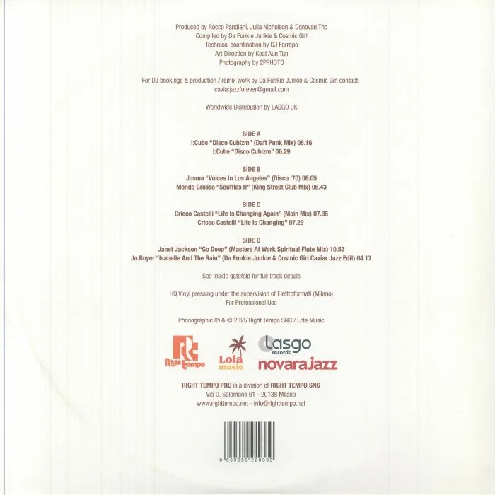 Back cover — Various — CAVIAR JAZZ – A JOURNEY INTO JAZZ INFLECTED HOUSE MUSIC