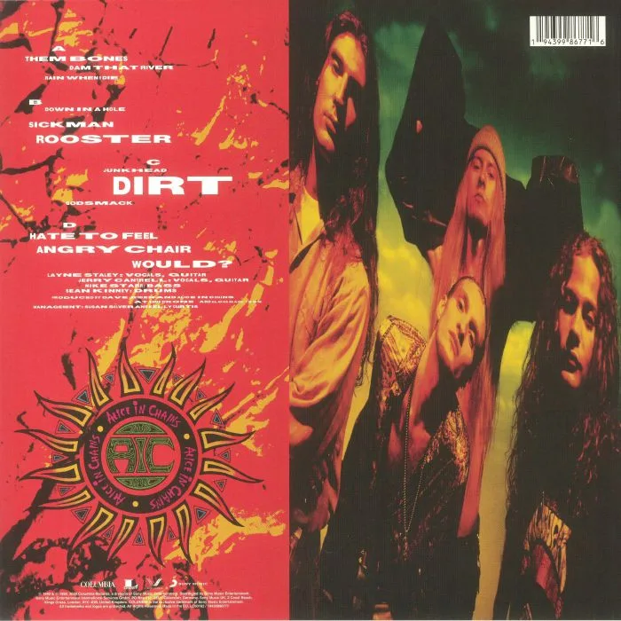 Обратная сторона обложки — ALICE IN CHAINS — Dirt (30th Anniversary Edition) (remastered)