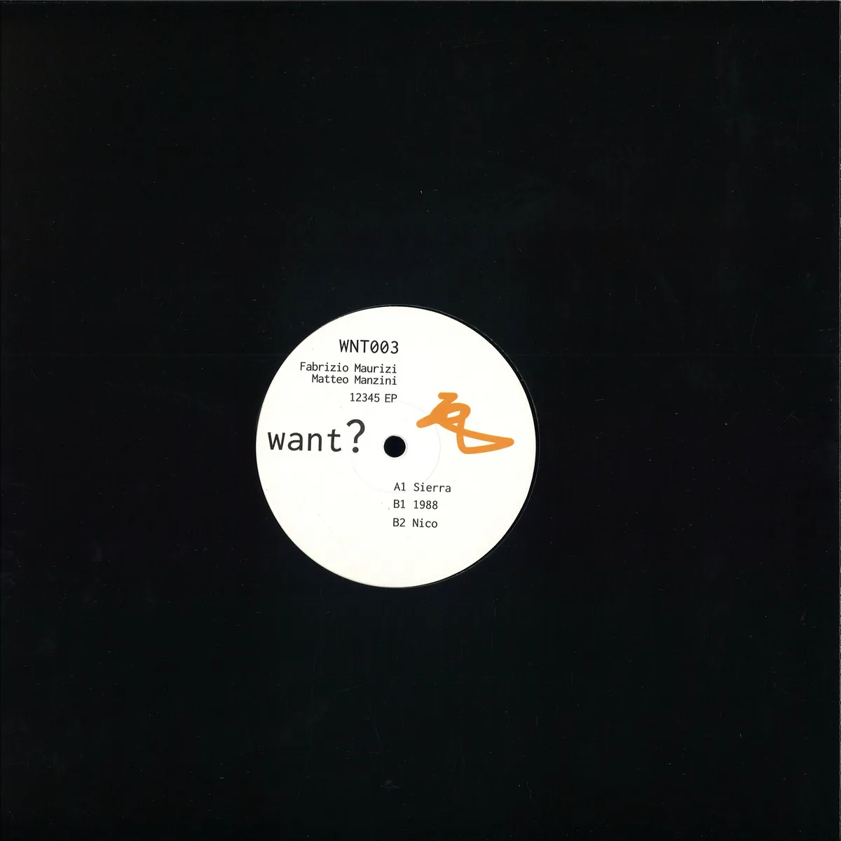 Back cover — Fabrizio Maurizi, Matteo Manzini — 12345 Ep