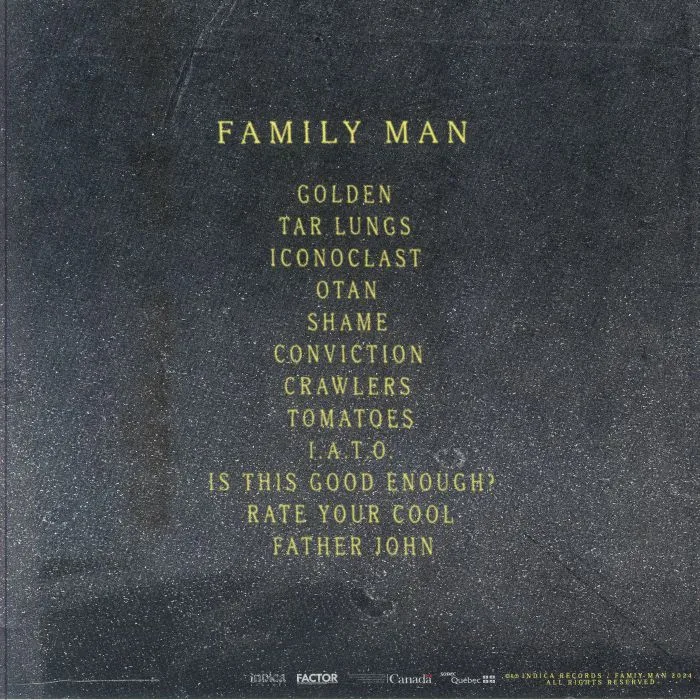 Back cover — FAMILY MAN — Iconoclast
