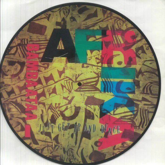 Лицевая сторона обложки — AFRIKA BAMBAATAA — Just Get Up & Dance