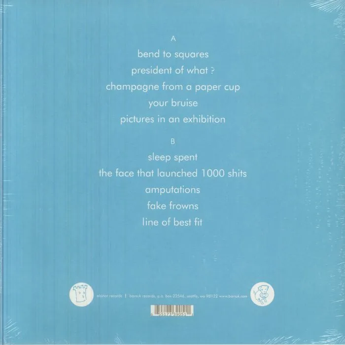 Back cover — DEATH CAB FOR CUTIE — Something About Airplanes