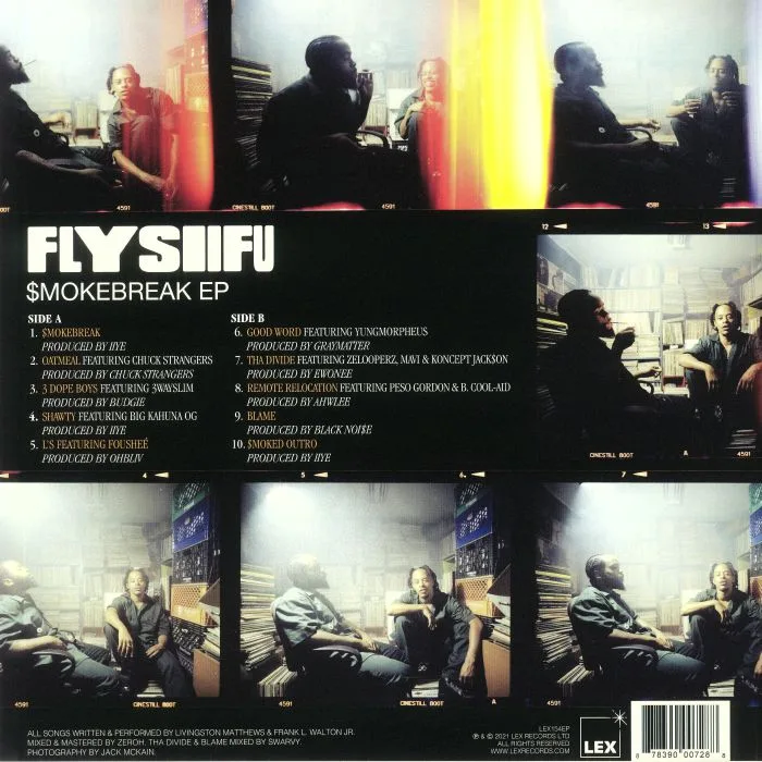 Back cover — PINK SIIFU / FLY ANAKIN — Smokebreak EP