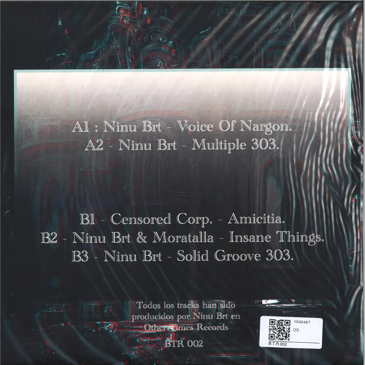 Back cover — Ninu Brt — Nargon EP