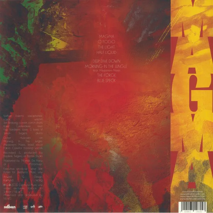 Back cover — BLACK FLOWER — Magma