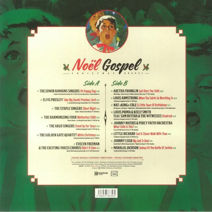 Back cover — VARIOUS — Noel Gospel / Christmas Gospel