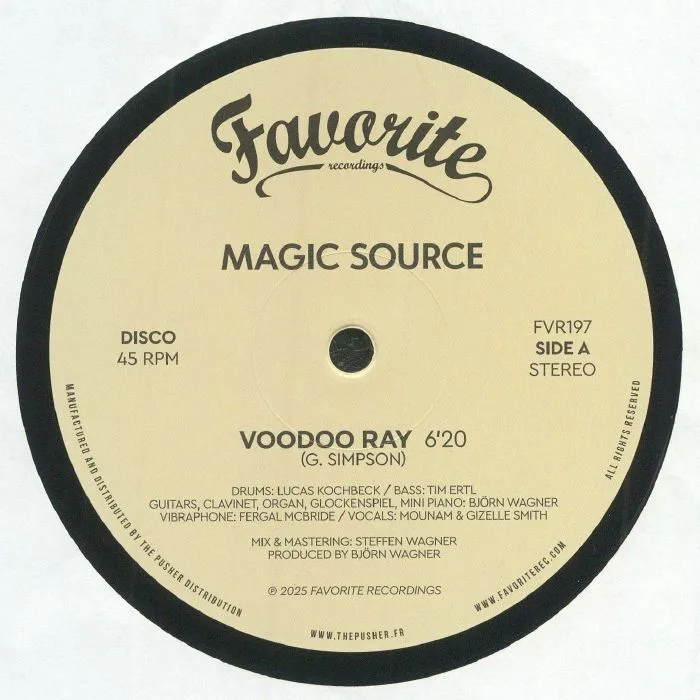 Лицевая сторона обложки — MAGIC SOURCE — Voodoo Ray