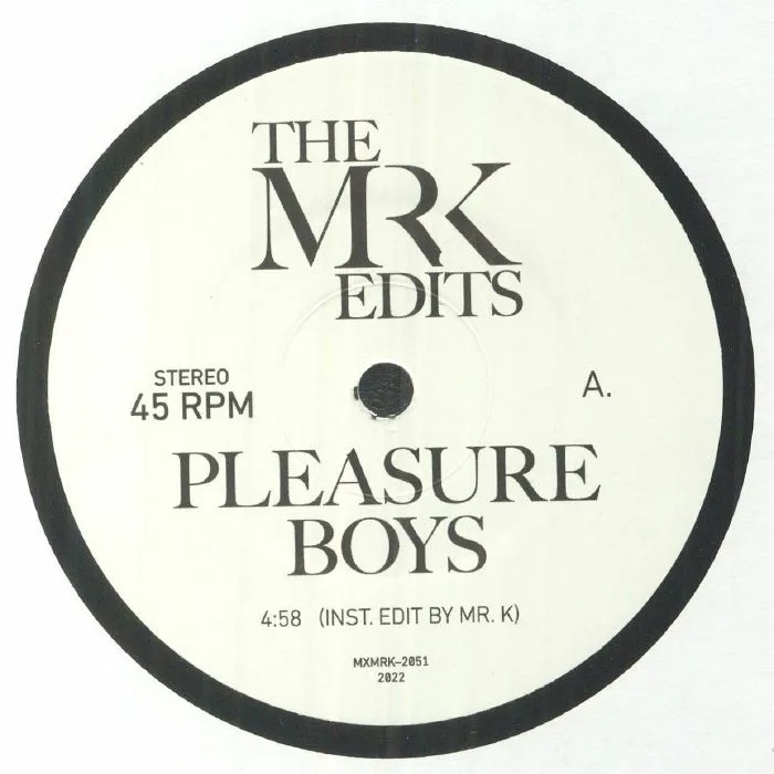 Front cover — MR K — Pleasure Boys
