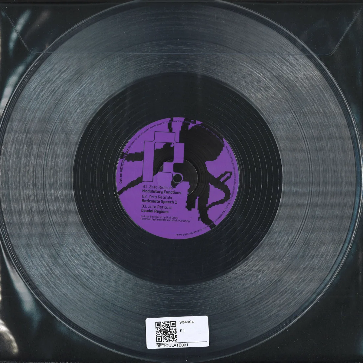 Back cover — Zeta Reticula — Ascending Pathways EP