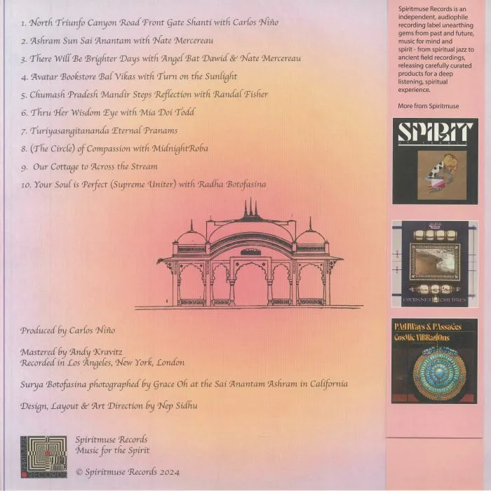 Back cover — Surya BOTOFASINA — Ashram Sun