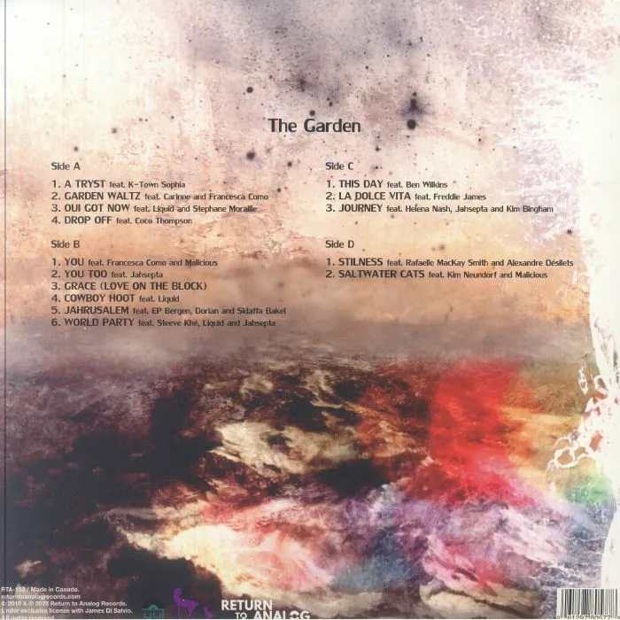 Обратная сторона обложки — BRAN VAN 3000 — The Garden (Record Store Day RSD 2025)