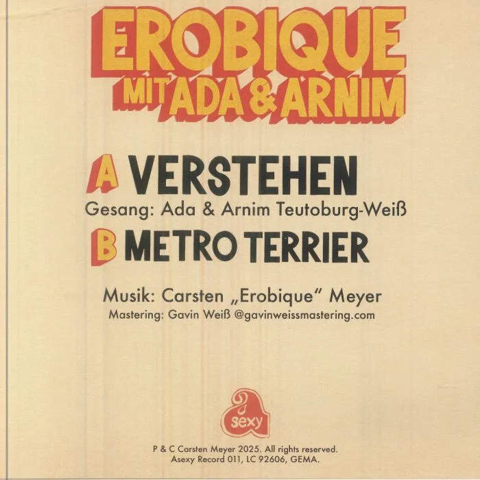 Back cover — EROBIQUE with ADA & ARNIM TEUTOBURG WEISS — Verstehen