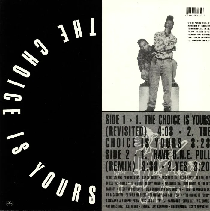 Back cover — BLACK SHEEP — The Choice Is Yours