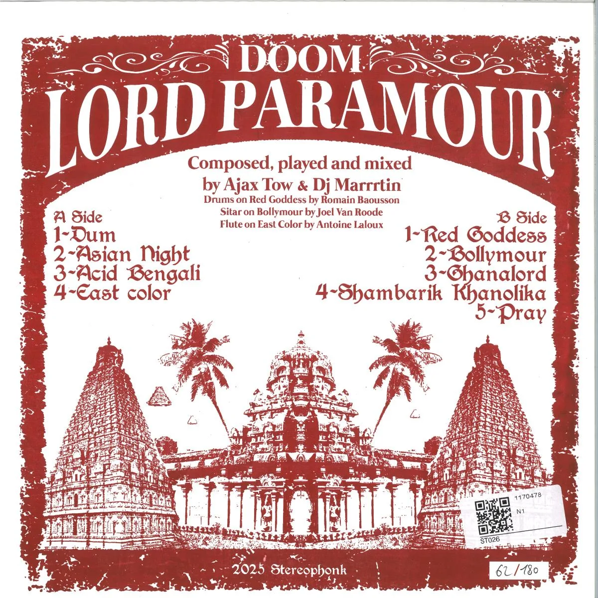 Обратная сторона обложки — Lord Paramour — Doom