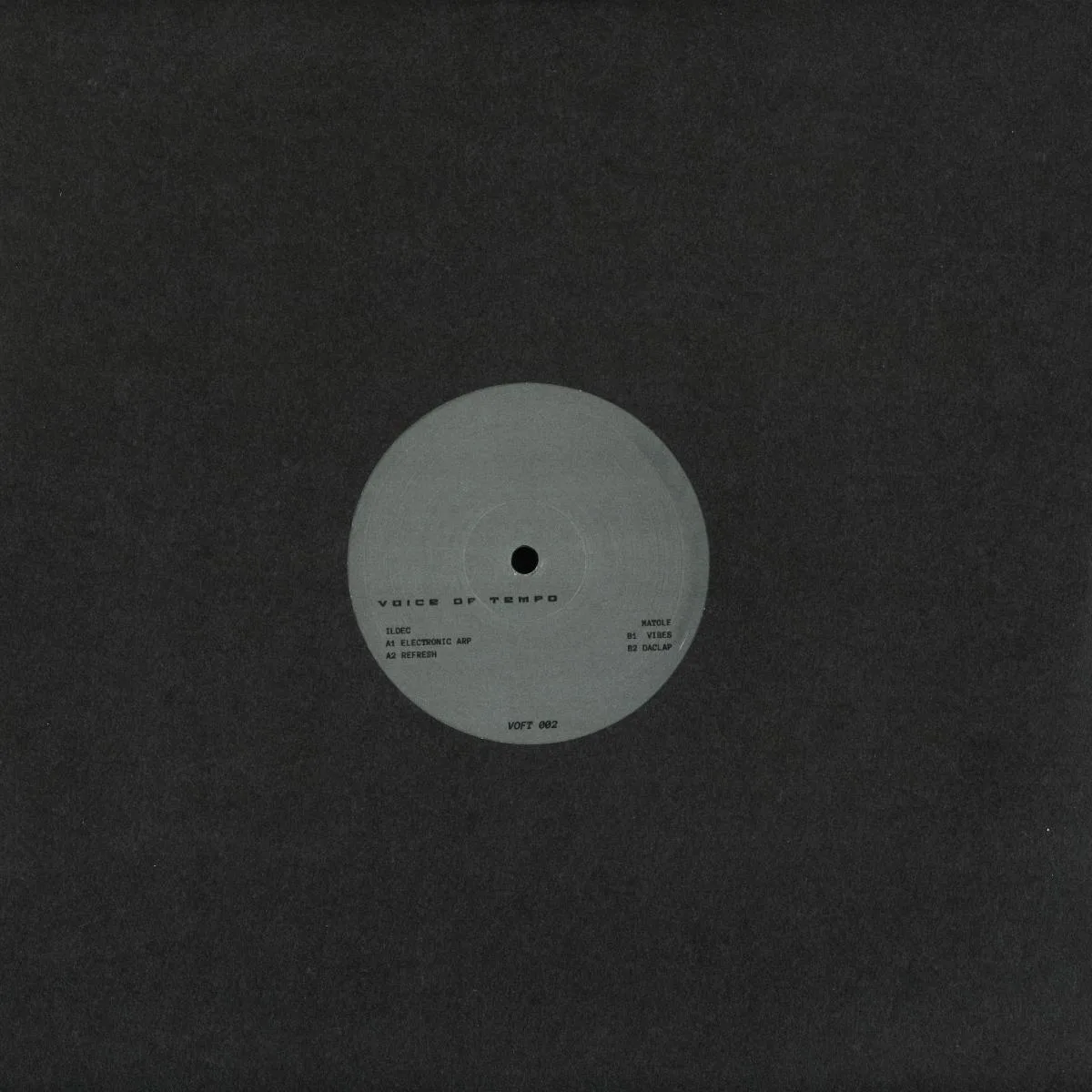 Back cover — Ildec & Matole — Voice Of Tempo