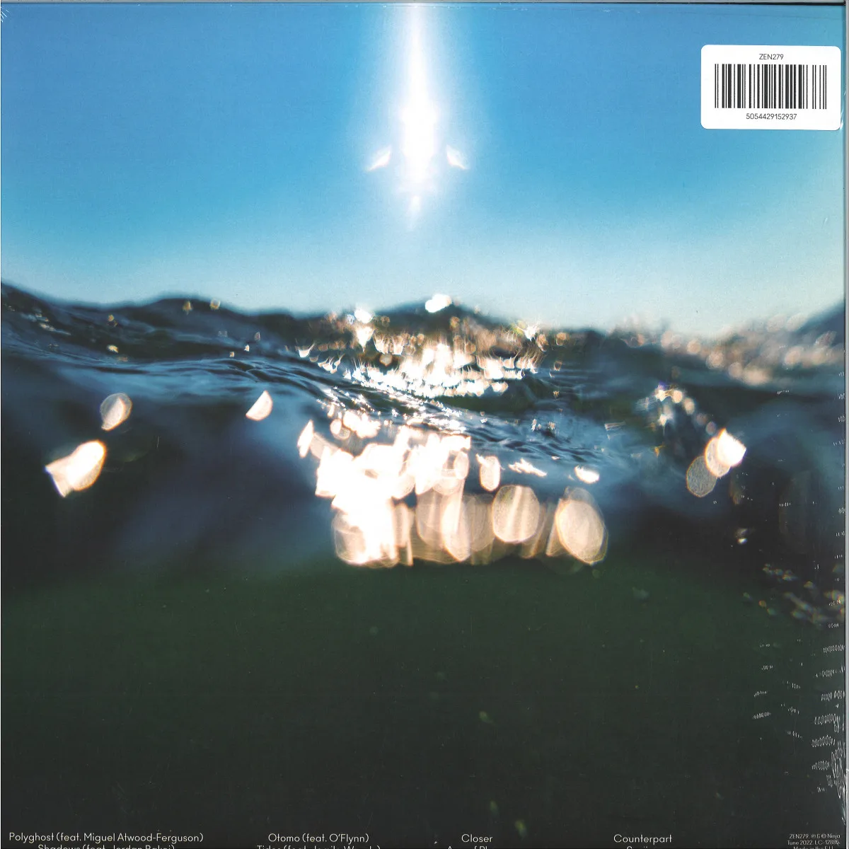 Back cover — Bonobo — Fragments LP 2x12"