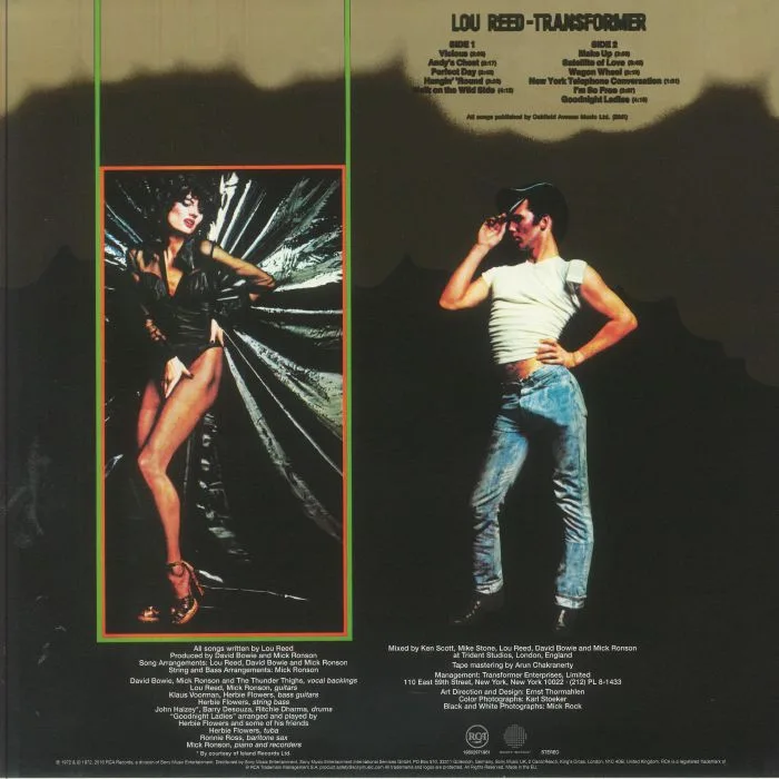 Back cover — Lou REED — Transformer (National Album Day 2025)