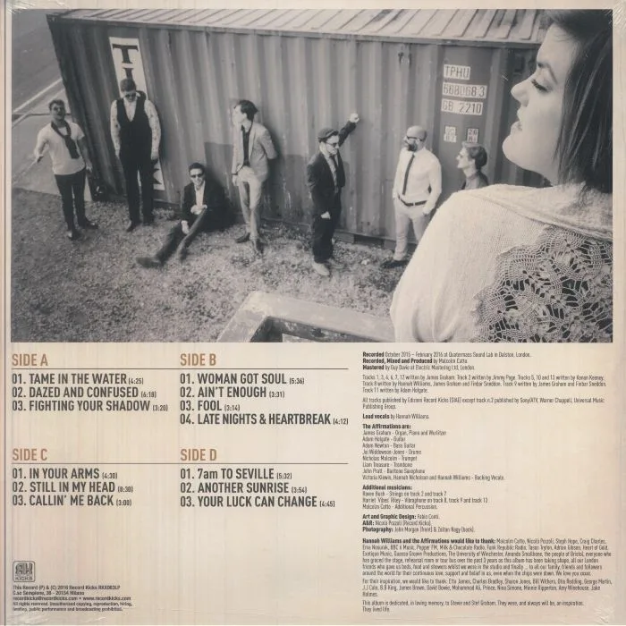 Back cover — Hannah WILLIAMS / THE AFFIRMATIONS — Late Nights & Heartbreak (10th Anniversary Edition)