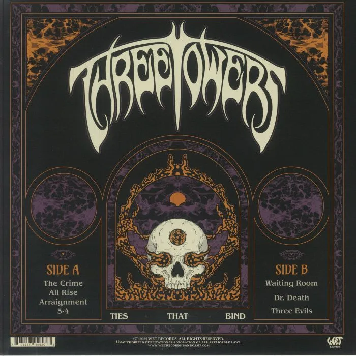 Обратная сторона обложки — THREE TOWERS — Ties That Bind