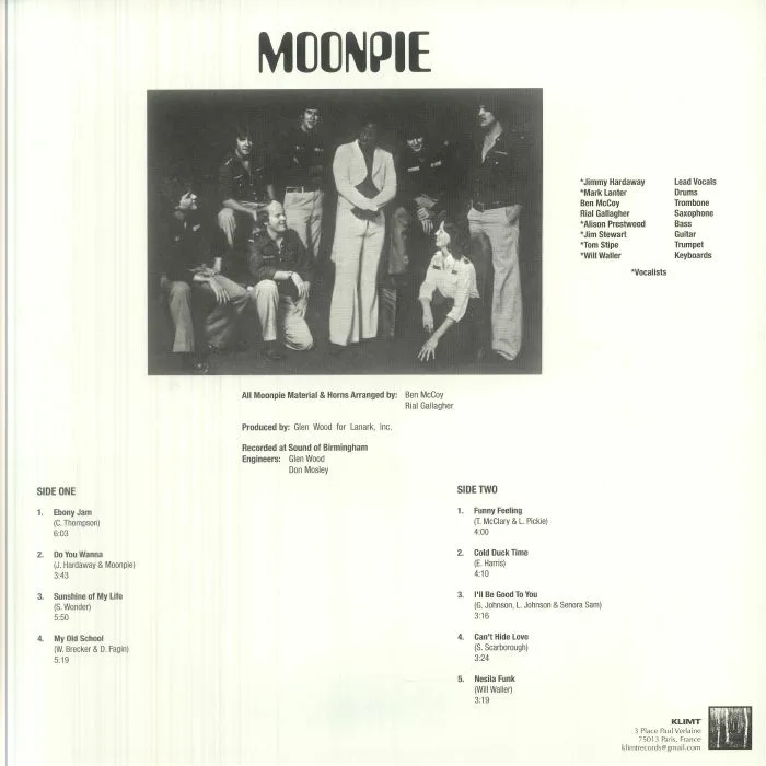 Back cover — MOONPIE — Moonpie