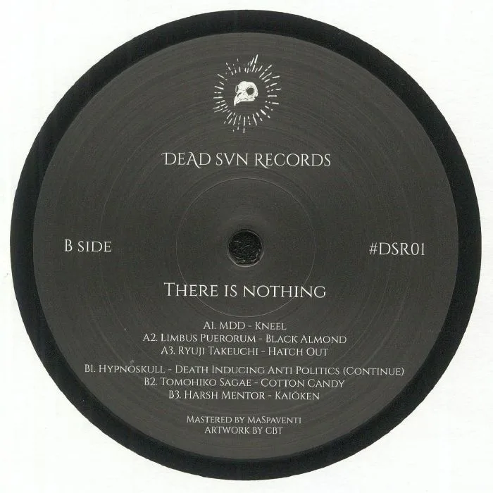 Back cover — MDD / LIMBUS PUERORUM / RYUJI TAKEUCHI / HYPNOSKULL / TOMOHIKO SAGAE / HARSH MENTOR — There Is Nothing