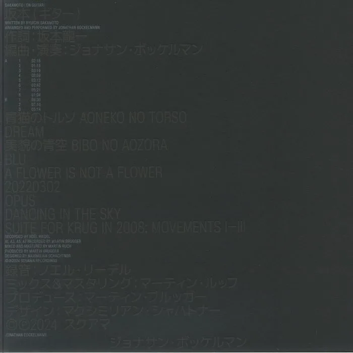Front cover — Jonathan BOCKELMANN — Sakamoto (On Guitar)