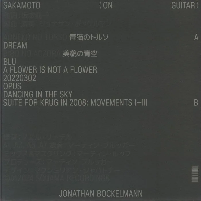 Back cover — Jonathan BOCKELMANN — Sakamoto (On Guitar)