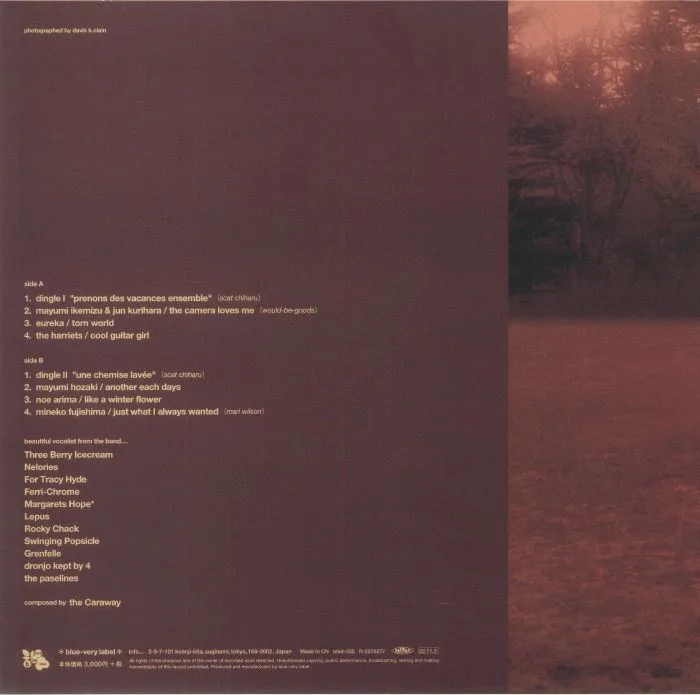 Back cover — CARAWAY / VARIOUS — Explore The Wonderful Voices Of Bleu? Girls Compilation Volume 2