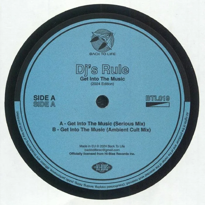 Лицевая сторона обложки — DJ'S RULE — Get Into The Music