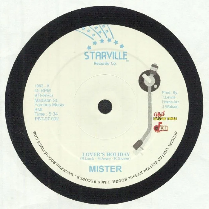 Front cover — MISTER — Lover's Holiday