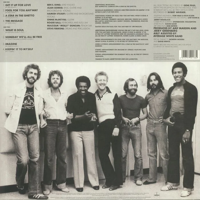 Back cover — AVERAGE WHITE BAND — Benny & Us