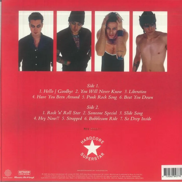 Back cover — HARDCORE SUPERSTAR — Bad Sneakers & A Pina Colada (reissue)