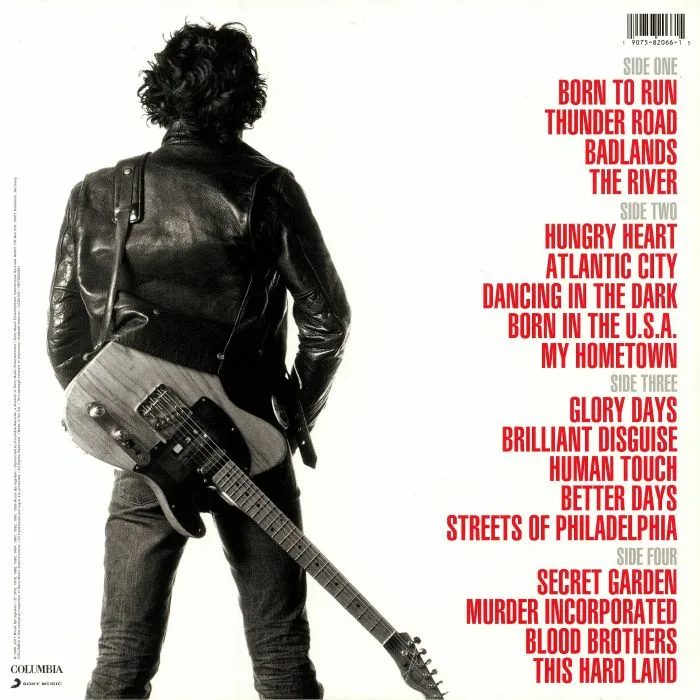 Back cover — Bruce SPRINGSTEEN — Greatest Hits