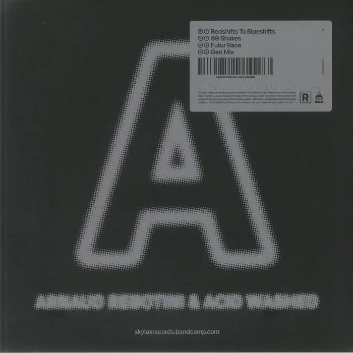 Back cover — Arnaud REBOTINI / ACID WASHED — Redshifts To Blueshifts EP