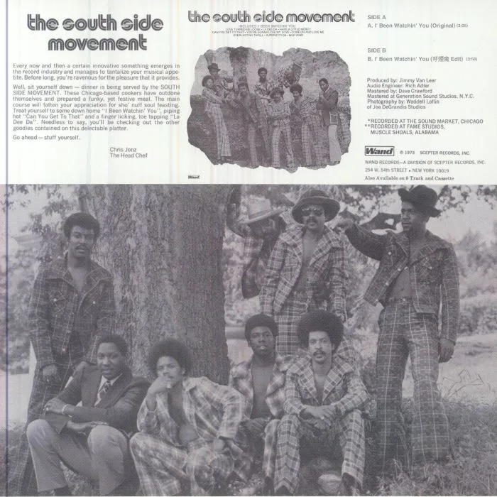 Обратная сторона обложки — The SOUTH SIDE MOVEMENT — I Been Watching You