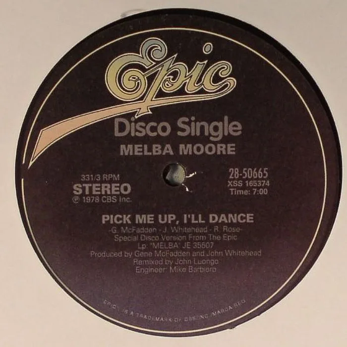 Лицевая сторона обложки — Melba MOORE — Pick Me Up I'll Dance