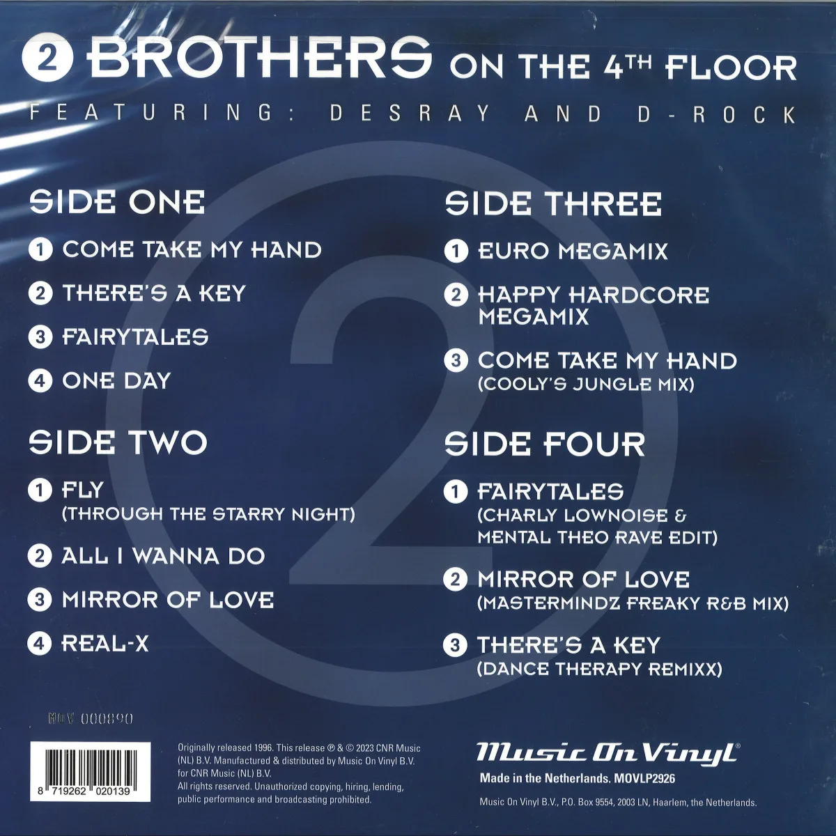 Back cover — 2 Brothers On The 4Th Floor — 2 LP 2x12"