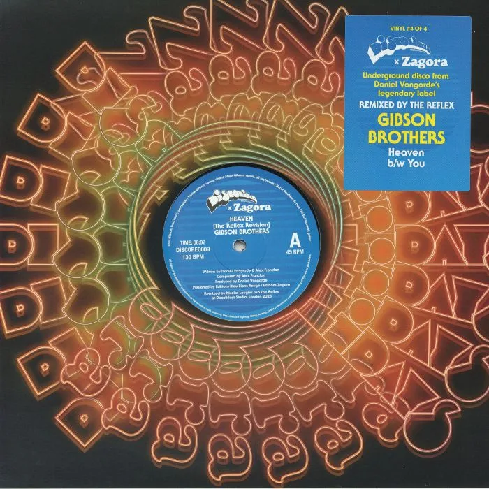 Лицевая сторона обложки — GIBSON BROTHERS / THE REFLEX — Heaven / You (The Reflex Revisions)