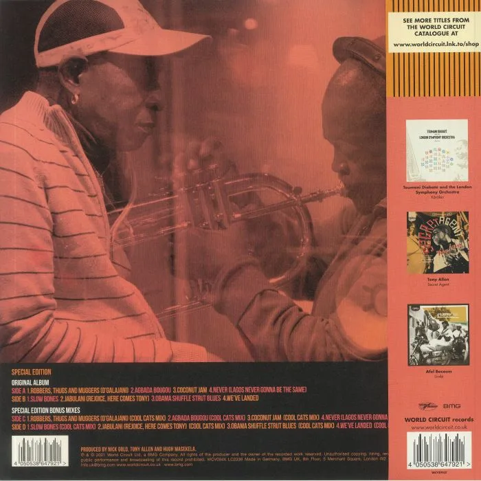Обратная сторона обложки — Tony ALLEN / HUGH MASEKELA — Rejoice (Special Edition)