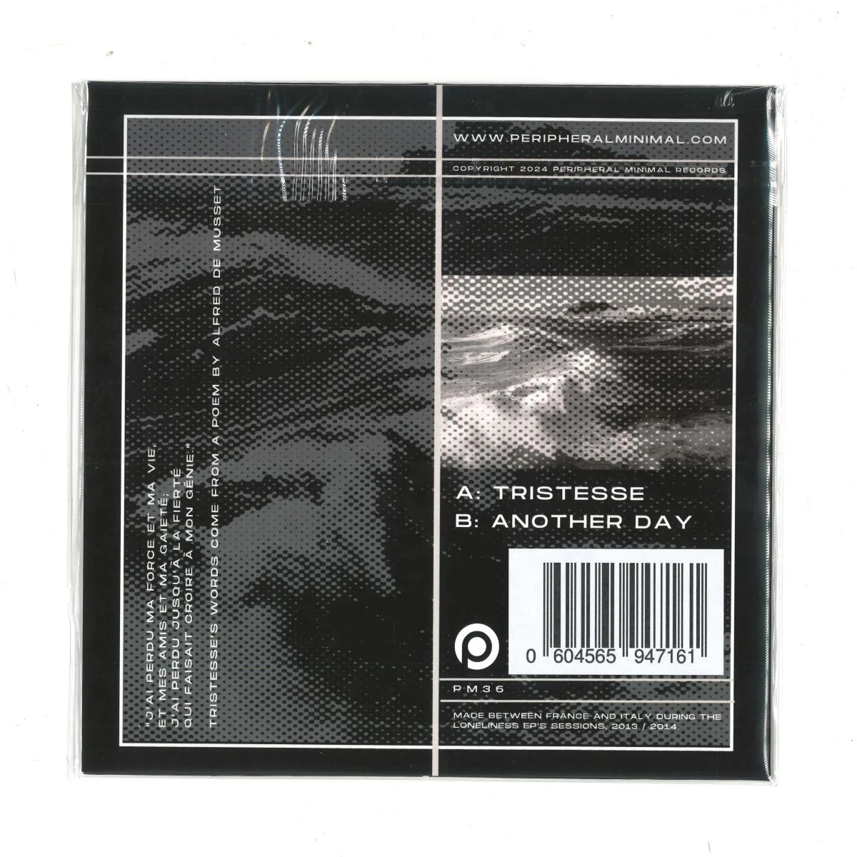 Back cover — Cold Colors & Xiu — Tristesse (7")