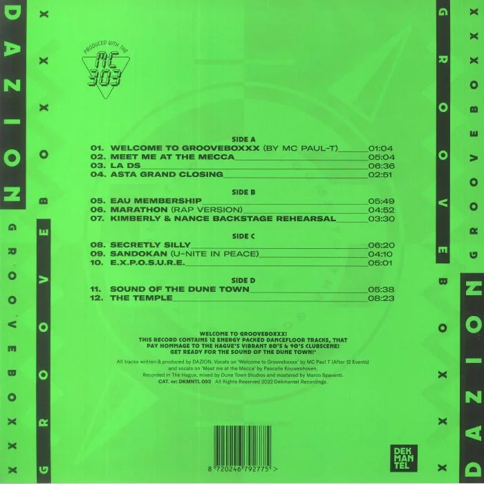 Back cover — DAZION — Grooveboxx