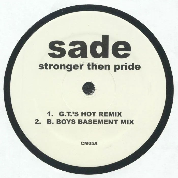 Лицевая сторона обложки — SADE — Love Is Stronger Than Pride (remixes)