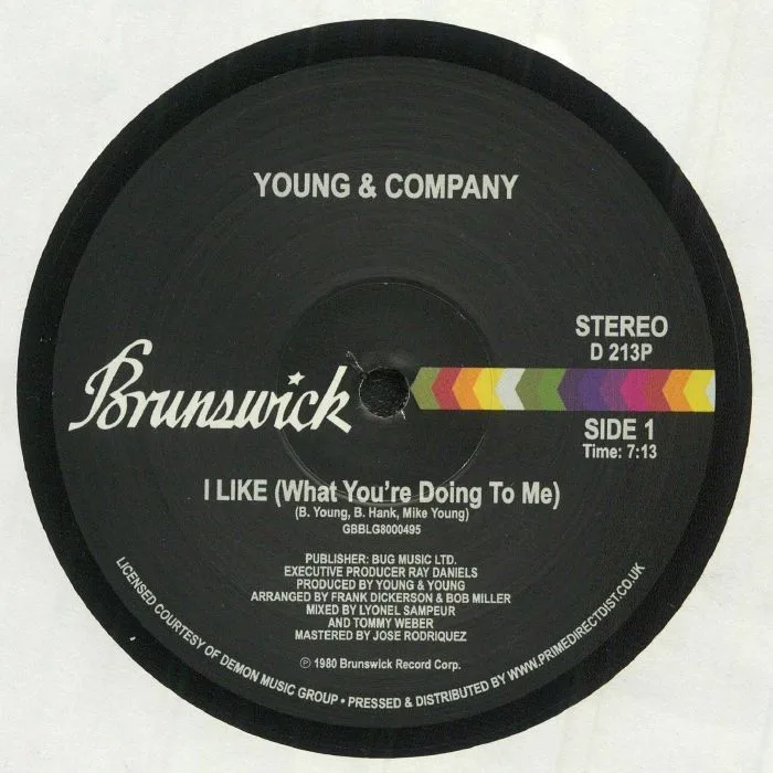 Front cover — YOUNG & COMPANY — I Like (What You're Doing To Me) (Record Store Day RSD 2021)