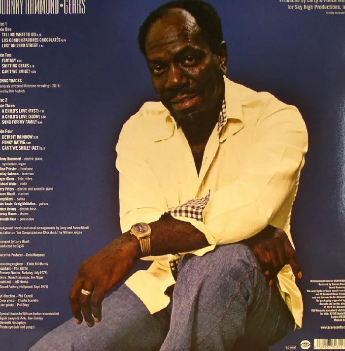 Обратная сторона обложки — Johnny HAMMOND — Gears: Remastered Plus 6