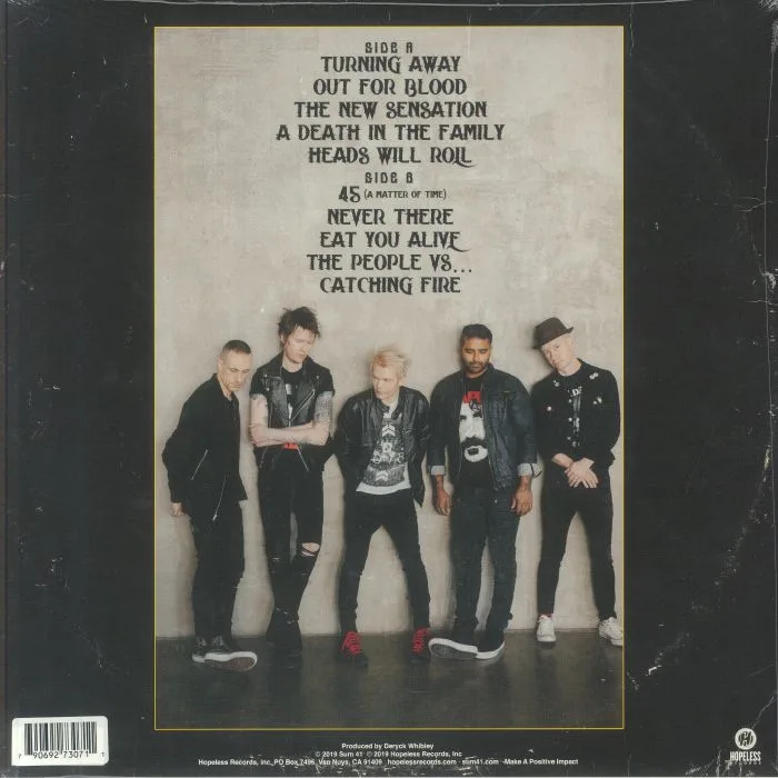 Обратная сторона обложки — SUM 41 — Order In Decline