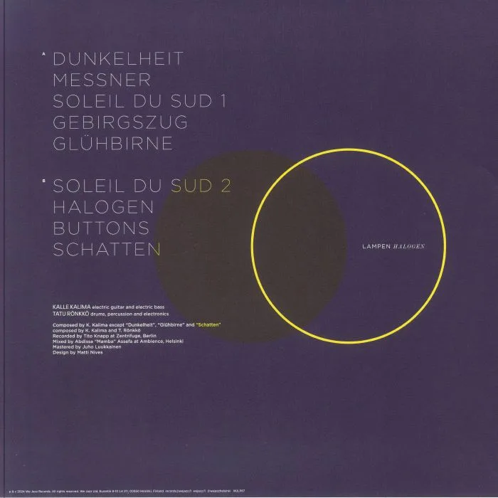 Back cover — LAMPEN — Halogen