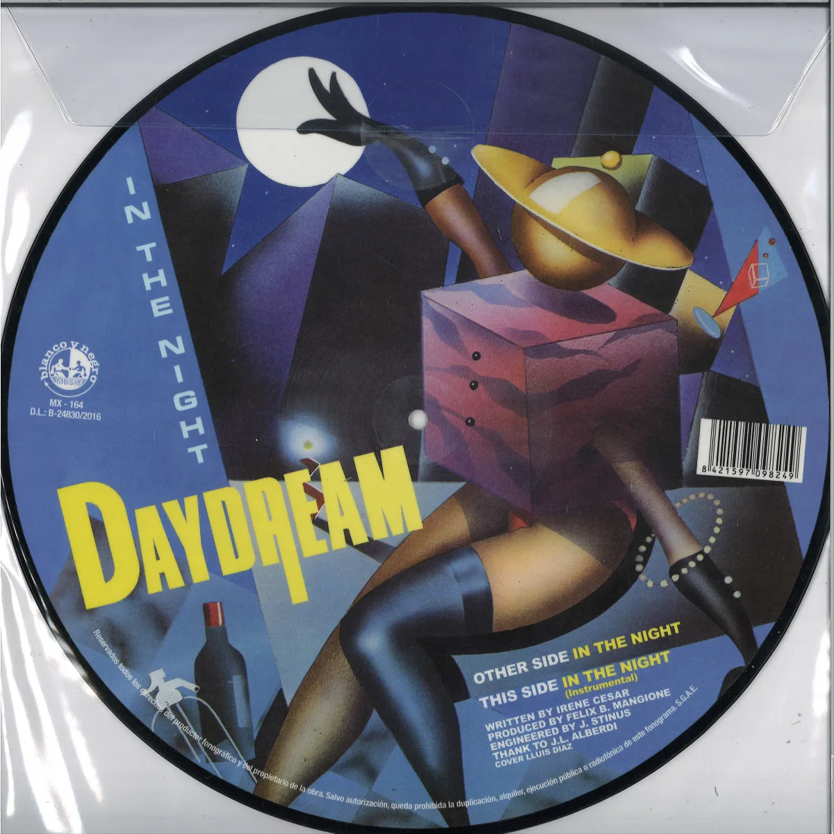 Back cover — Daydream — In The Night EP