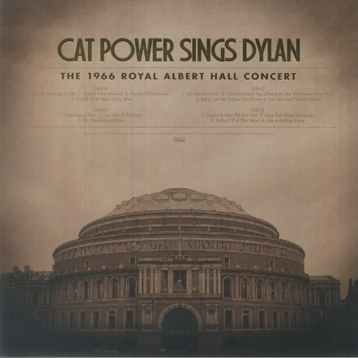 Back cover — CAT POWER — Cat Power Sings Dylan: The 1966 Royal Albert Hall Concert